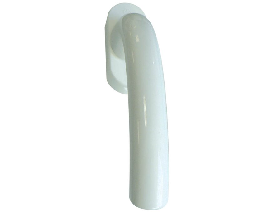 Poignée fenêtre aluminium Tokyo blanc carré 40 mm