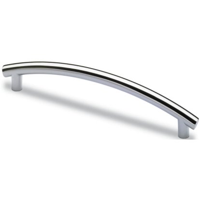 Poignée fil zinc chromé brillant entraxe 128 mm