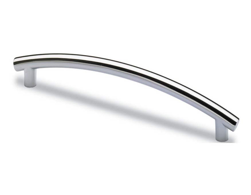 Poignée fil zinc chromé brillant entraxe 128 mm