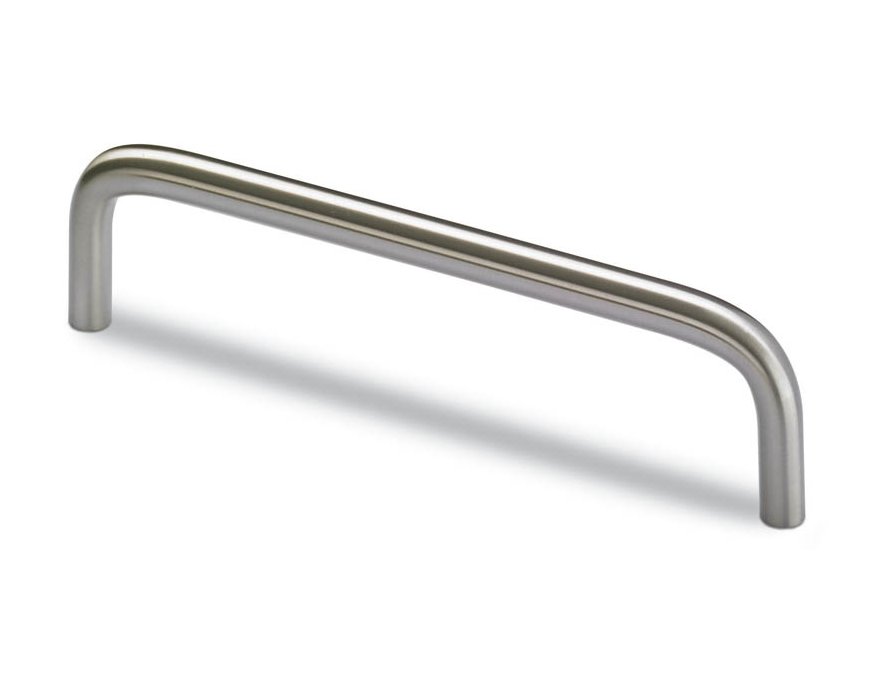 Poignée fil acier finition acier inoxydable entraxe 128 mm