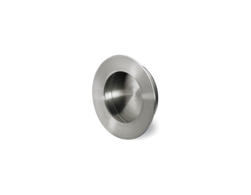 Poignée cuvette ronde acier inox brossé Ø 50 mm