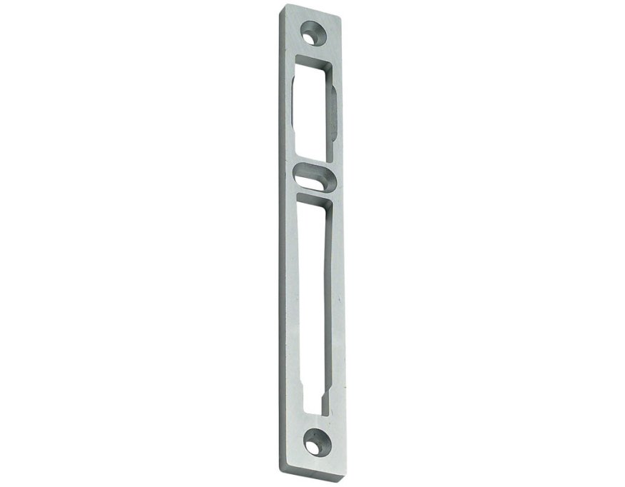 Gâche centrale aluminium argent épaisseur 8 mm