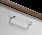 Poignée fil acier finition acier inoxydable entraxe 96 mm