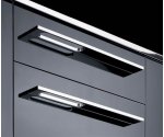 Poignée alu finition inox brossé entraxe 160 mm