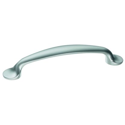 Poignée Aspect acier hauteur 29 mm, entraxe 96 mm, en 123 x 18 mm
