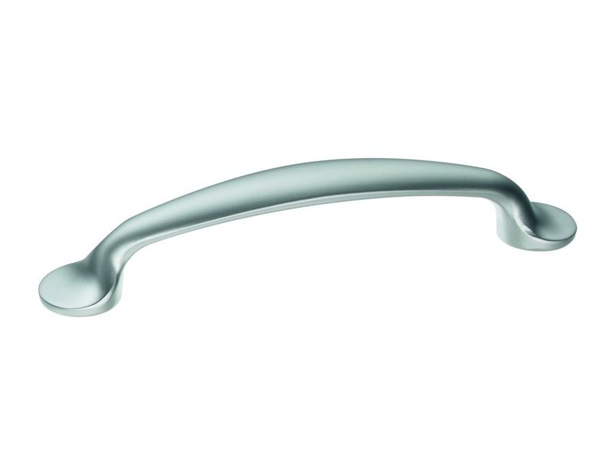Poignée Aspect acier hauteur 29 mm, entraxe 96 mm, en 123 x 18 mm