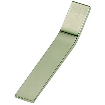 Poignée Flex zamak inox brossé. Longueur 155 mm, hauteur 29 mm EA 64 mm
