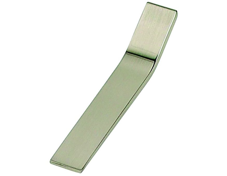 Poignée Flex zamak inox brossé. Longueur 155 mm, hauteur 29 mm EA 64 mm