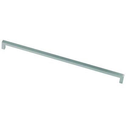 Poignée Stretch en zamak inox brossé. Entraxe 160 mm, longueur 169 mm, hauteur 28 mm 