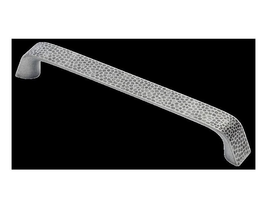 Poignée Forgé zamak fer vieilli mat entraxe 160 mm hauteur 26 mm