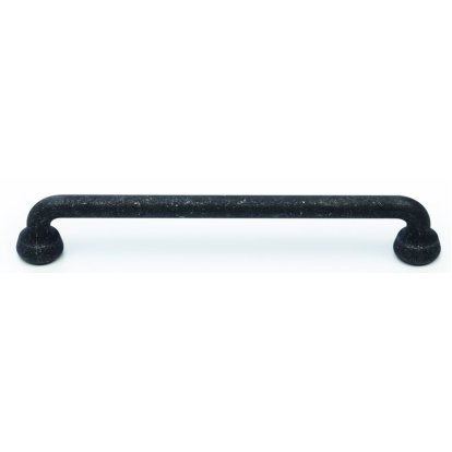 Poignée Telford acier noir mat, longueur 180 mm entraxe 160 mm hauteur 30 mm