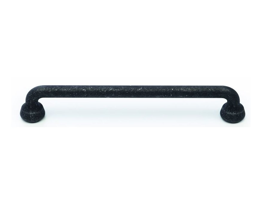 Poignée Telford acier noir mat longueur 244 mm entraxe 224 mm hauteur 30 mm