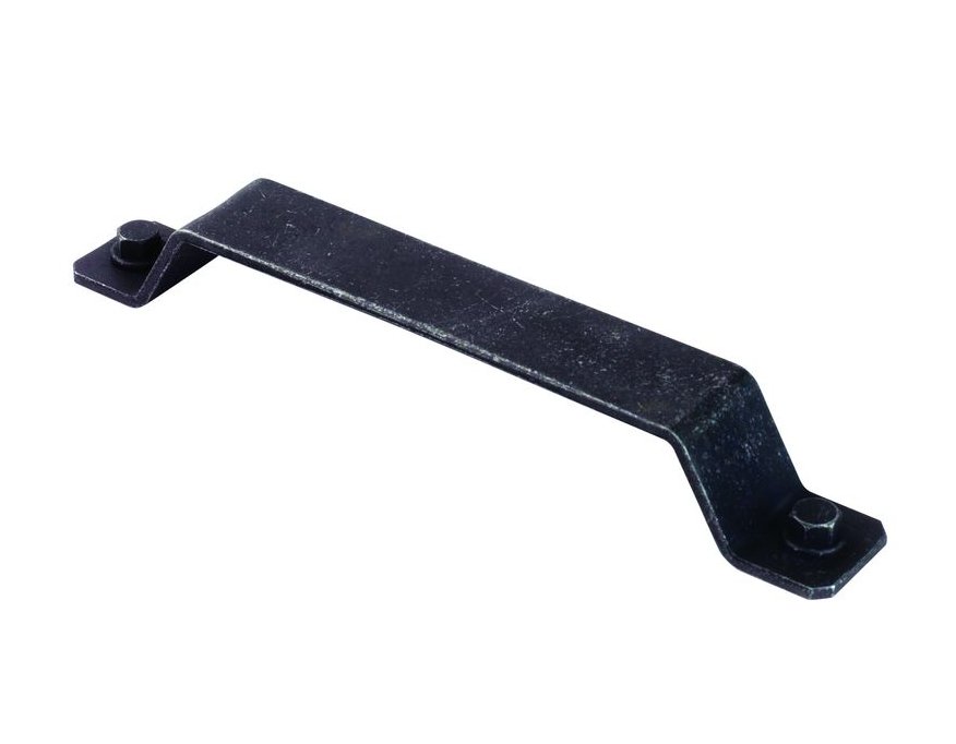 Poignée Kentucky acier noir mat, longueur 180 mm entraxe 160 mm hauteur 25 mm 