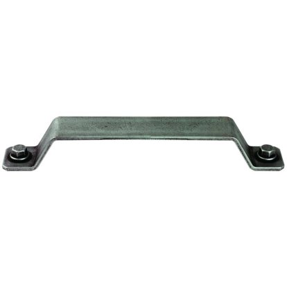 Poignée Kentucky vieil acier mat, longueur 180 mm entraxe 160 mm hauteur 25 mm