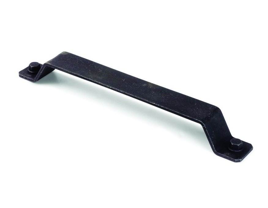 Poignée Kentucky acier noir mat longueur 212 mm entraxe 192 mm hauteur 25 mm