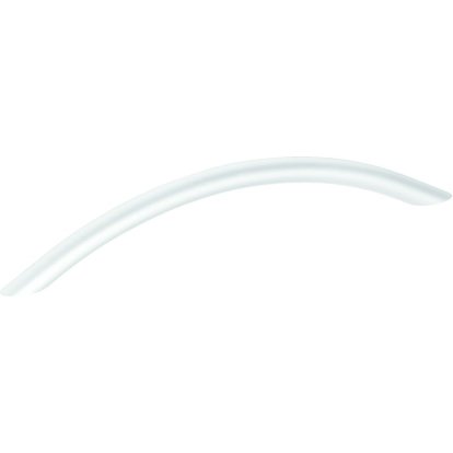 Poignée acier blanc longueur 155 mm, Ø 10 mm, hauteur 31 mm, entraxe 128 mm